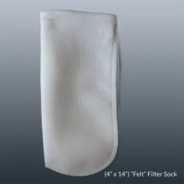 Felt Filter Sock 4 x 14in With Draw String (OVERSTOCK) - Deals