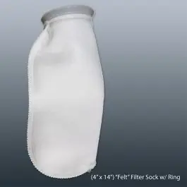 Felt Filter Sock 7 x 32in with Plastic Ring (OVERSTOCK) - Sump Parts