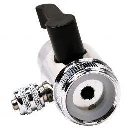 Chrome Faucet Diverter Valve - Bulk Reef Supply