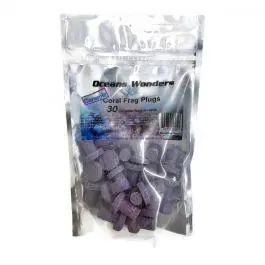 Coralline Purple Ceramic Coral Frag Plugs - Oceans Wonders