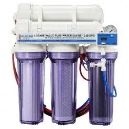 4 Stage Value Plus 200GPD Water Saver RO/DI System - Bulk Reef Supply