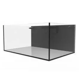 57 Gallon Shallow External Overflow Rimless Aquarium - Fiji Cube