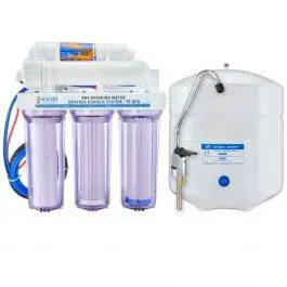 5 Stage 75GPD Drinking Water RO System with Silver Faucet - Bulk Reef Supply