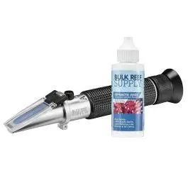 Refractometer for Reading Salinity with Calibration Fluid - Bulk Reef Supply