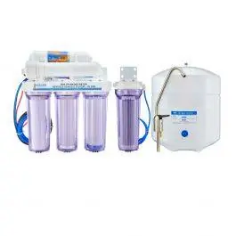 6 Stage 75GPD Drinking & Reef RO/DI System with Brushed Nickel Faucet - Bulk Reef Supply
