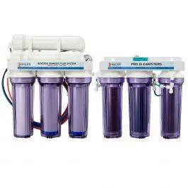 7 Stage PRO Plus 200 GPD Water Saver RO/DI System - Bulk Reef Supply