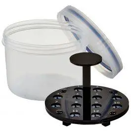 12 Hole Coral Frag Traveler with Plug Locking System - Fiji Cube