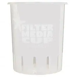 High Flow Filter Media Cup 7 inch - Sea Foam White - Media Cup