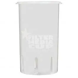 High Flow Flexible Filter Media Cup - 4 inch - Sea Foam White - Media Cup