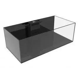 76 Gallon Shallow Internal Overflow Rimless Aquarium - Fiji Cube