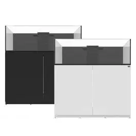 76 Gallon Shallow Internal Overflow Rimless Aquarium with Stand - Fiji Cube