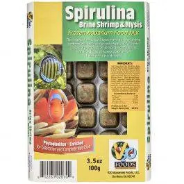 Spirulina, Brine & Mysis Mix Frozen Cubes - V2O Aquarium Foods