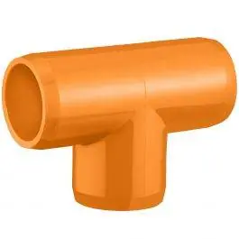 Orange Furniture Grade Tee Fitting Slip X Slip X Slip - Bulk Reef Supply