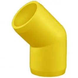 Yellow Furniture Grade 45° Elbow Fitting Slip X Slip - Bulk Reef Supply