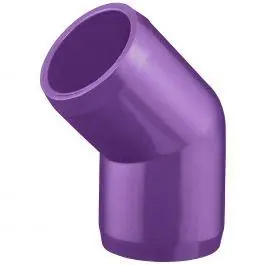 Purple Furniture Grade 45° Elbow Fitting Slip X Slip - Bulk Reef Supply