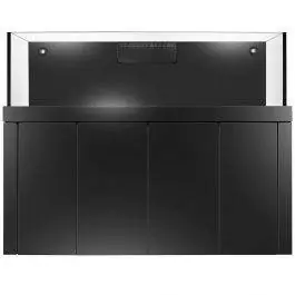 72" Rimless Low-Iron Glass Aquarium w/ Black Stand (180 Gallons)