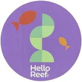 Purple Geo Fish Sticker - HelloReef