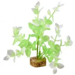 GloFish® Green/White Aquarium Plant