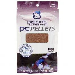 PE Pellets Betta Fish Food 1mm (2oz) - Piscine Energetics