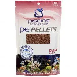 PE Pellets Cichlid Fish Food M/L (8oz) - Piscine Energetics