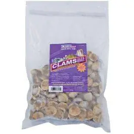 Clams on the Half Shell - Flat Pack (32 oz) Frozen Fish Food