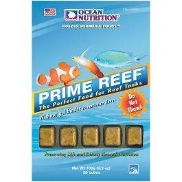 Prime Reef - 30 Cubes (3.5 oz) Frozen Fish Food