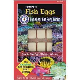 Fish Eggs - 30 Cubes (3.5 oz) Frozen Fish & Coral Food