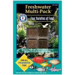 Freshwater Multi-Pack - 24 Cubes (3.5 oz) Frozen Fish Food