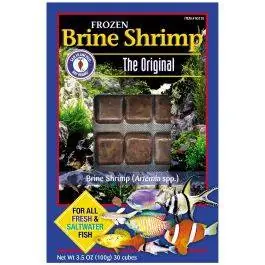Frozen Brine Shrimp - Cubes - Frozen Fish Food