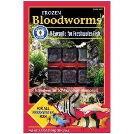 Frozen Bloodworms - Cubes - Frozen Fish Food
