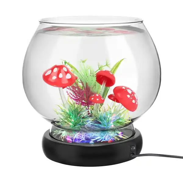 hygger Mini Glass Fish Bowl