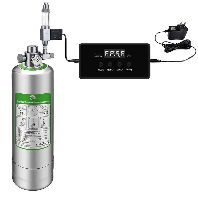 hygger CO2 Generator Kit with Motorized Valve