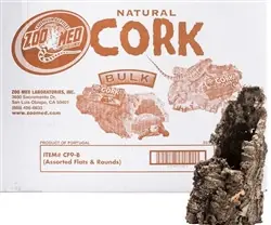 ZooMed Natural Cork Assorted Flats & Rounds (Cork Bark) 15 lbs - Reptile
