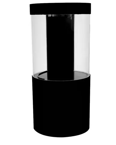 Pro Clear Pro Cylinder 125 Gallon Acrylic Setup Black - Fish Tanks