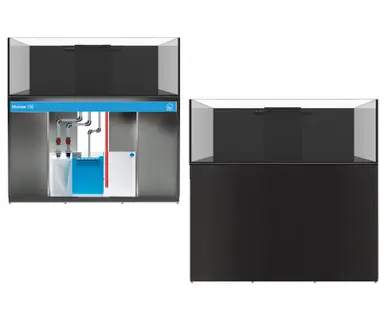Eshopps Mariner 130 Rimless Aquarium w/ Stand 130 gal Black - Fish Tanks