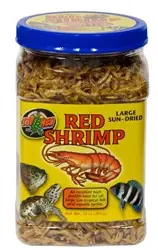 ZooMed Jumbo Red Shrimp (Sun Dried) 10oz - Aquarium Supplies