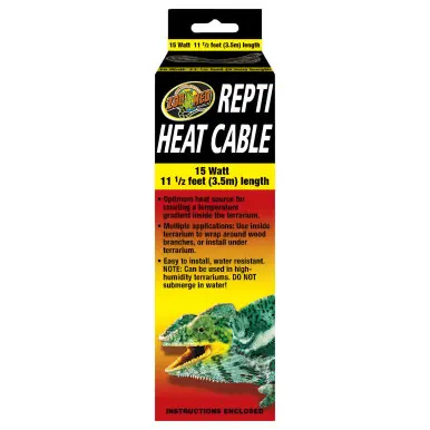 Zoo Med Repti Heat Cable 15 watt (11.5') - Reptile