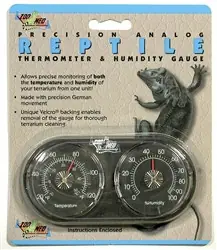 ZooMed Dual Analog Thermometer / Humidity Gauge - Reptile