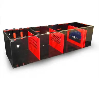 Bashsea Pro Series 60" Sump Black and White - Aquarium Equipment