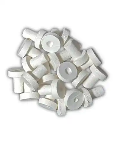 Eva Aquatics Ceramic Frag 3/4" Plug 1000 Pack White - Aquarium Supplies