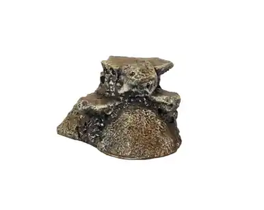 Peanut Island PnP Base 9" x 8.5" x 7" Rock Brown - Aquarium Supplies
