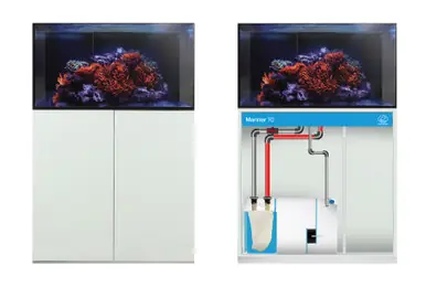 Eshopps Mariner 70 Rimless Aquarium w/ Stand 70 Gal White - Fish Tanks