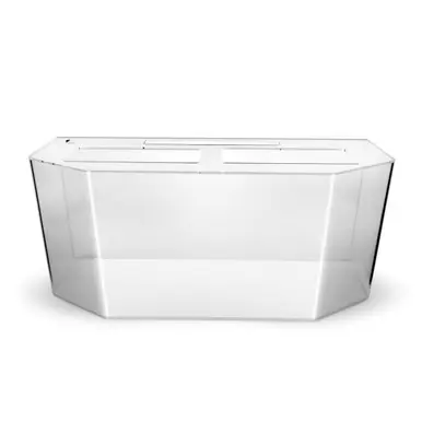 SeaClear 120-Gallon 60"Lx18"Wx30"H Flatback Hexagon Acrylic Fish Tank