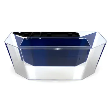 SeaClear System II 55-Gallon 48"Lx15"Wx20"H Flat Back Hexagon Acrylic Aquarium