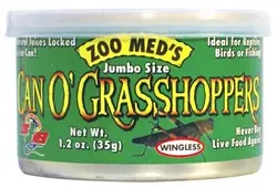 ZooMed Can O' Grasshoppers (X-Large - 20/can) 1.2oz