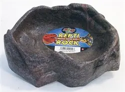 Zoo Med Repti Rock Water Dish (5.5" x 5" x 1.25") Small - Reptile