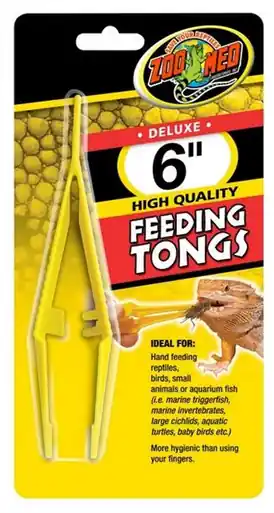 ZooMed Plastic Feeding Tongs 6" - Reptile