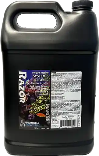 Brightwell Razor Marine Systemic Cleaner, Coral Safe 4L - Aquarium Supplies