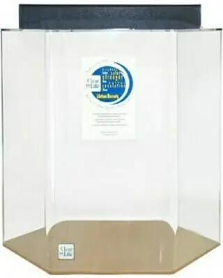 Clear For Life 18" Dia x 20"H 28 Gallon Hexagon - Fish Tanks