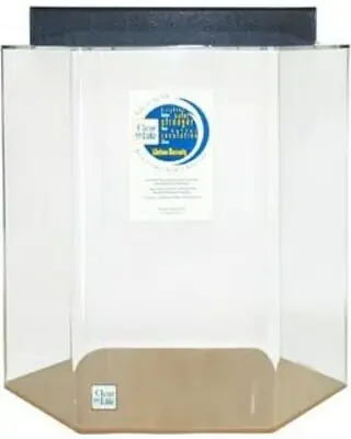 Clear For Life 15" Dia x 24"H 20 Gallon Hexagon - Fish Tanks